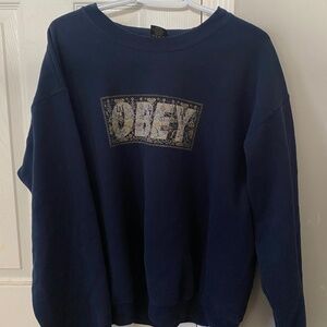 OBEY oversized graphic crewneck